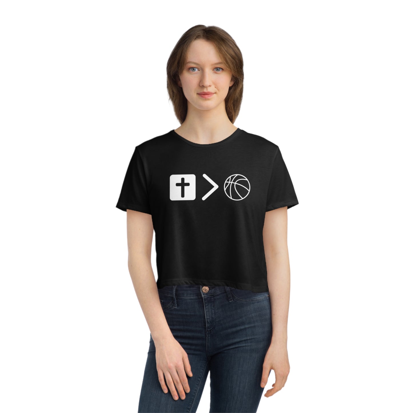 Women's Flowy Cropped Tee