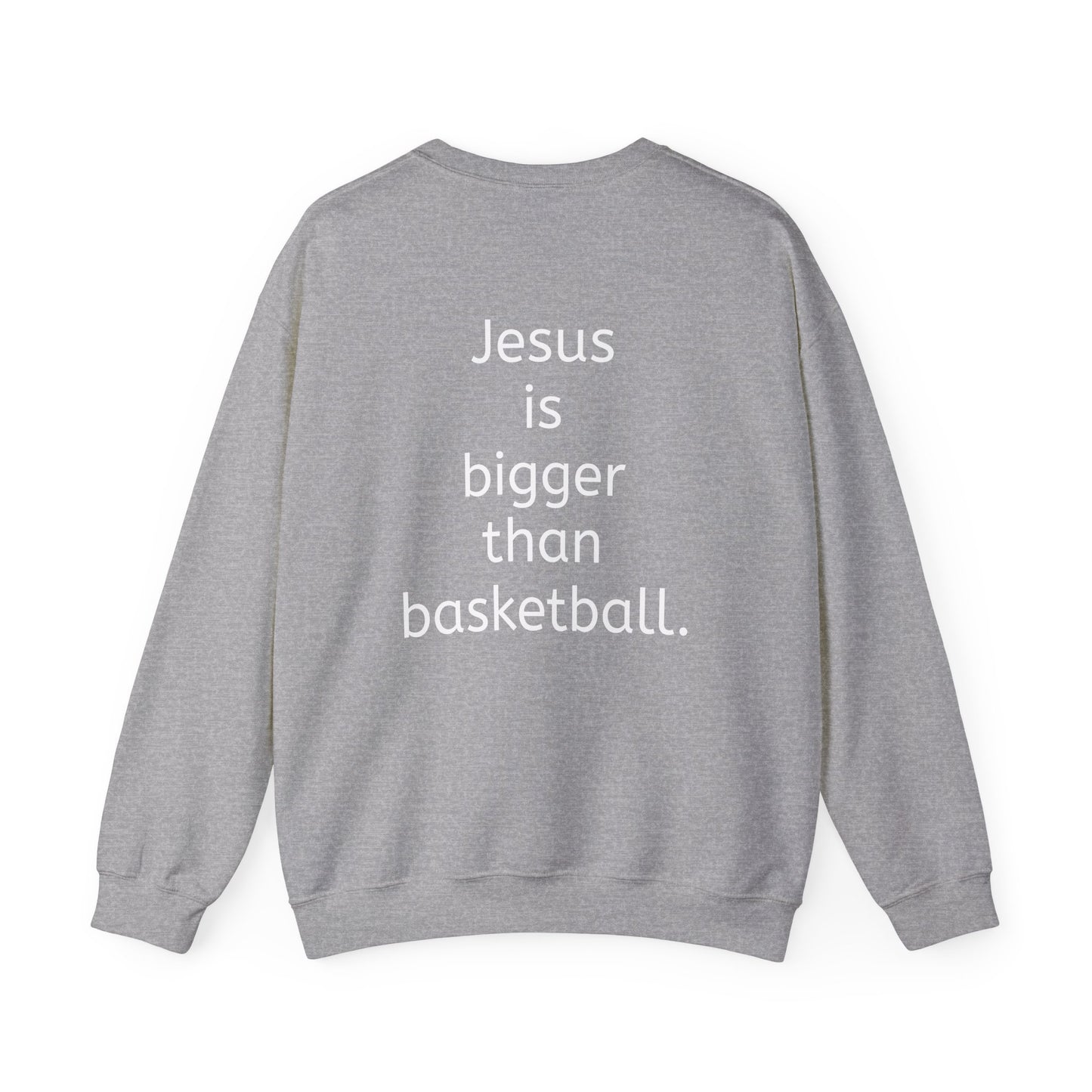 Jesus is bigger than basketball Vintage Fall Stamp Crew