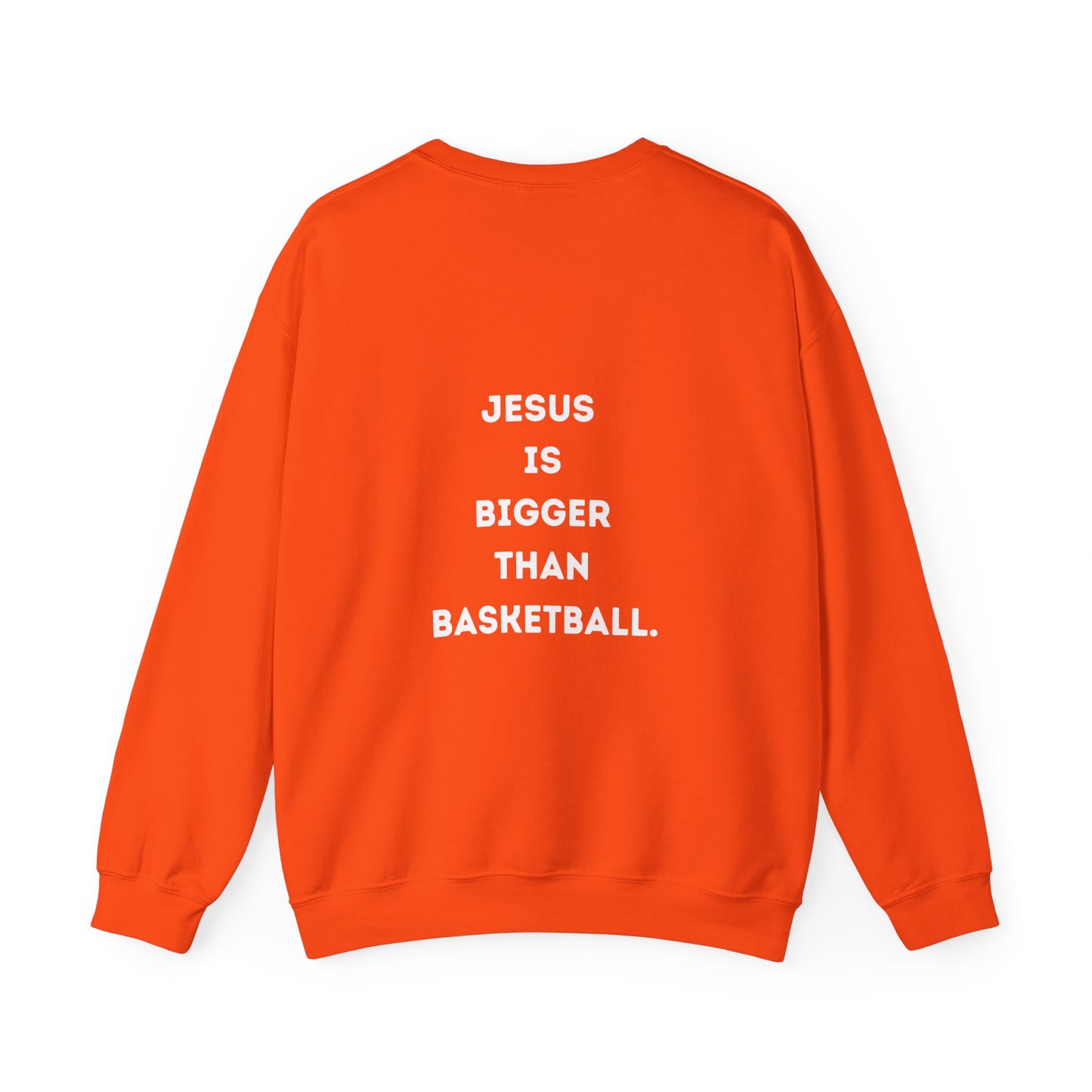 Jesus is bigger than Basketball Unisex Heavy Blend™ Crewneck Sweatshirt