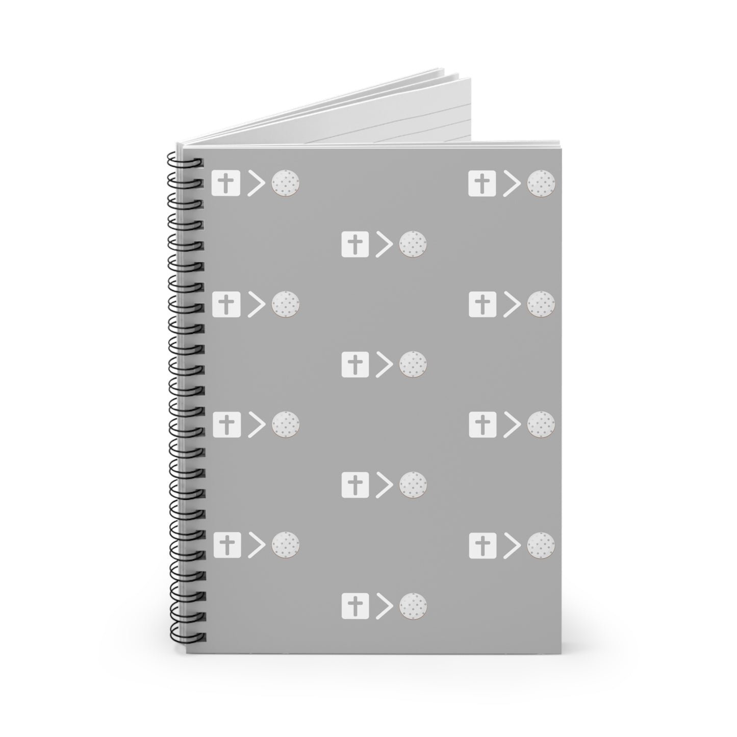 Jesus is bigger than golf Spiral Notebook - Ruled Line
