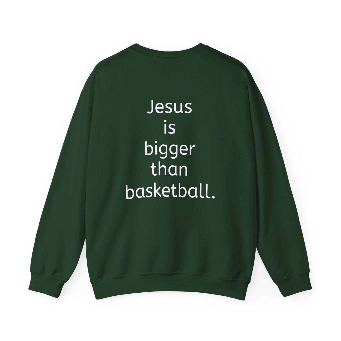 Jesus is bigger than basketball Vintage Fall Stamp Crew