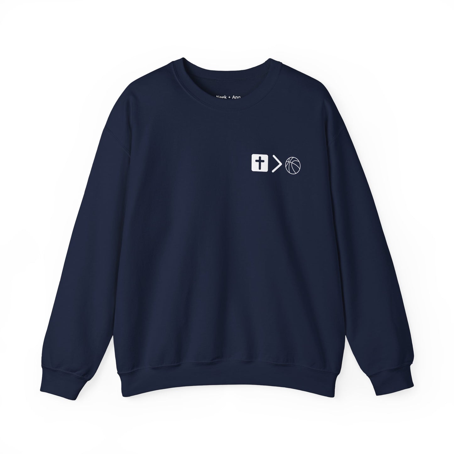 Jesus is bigger than Basketball Unisex Heavy Blend™ Crewneck Sweatshirt