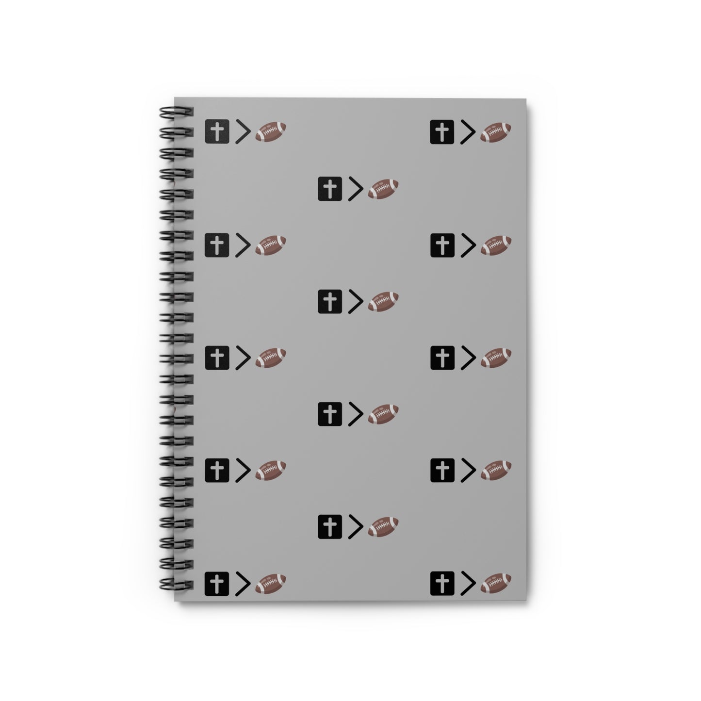 Jesus is bigger than football Spiral Notebook - Ruled Line