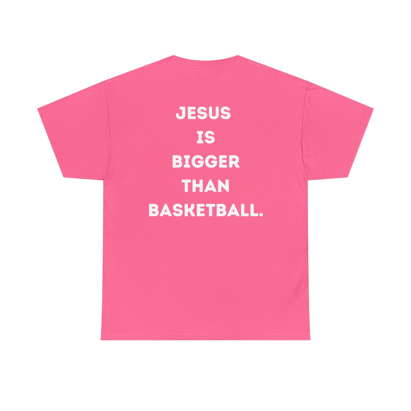 NEON Jesus is bigger than basketball Unisex Heavy Cotton Tee