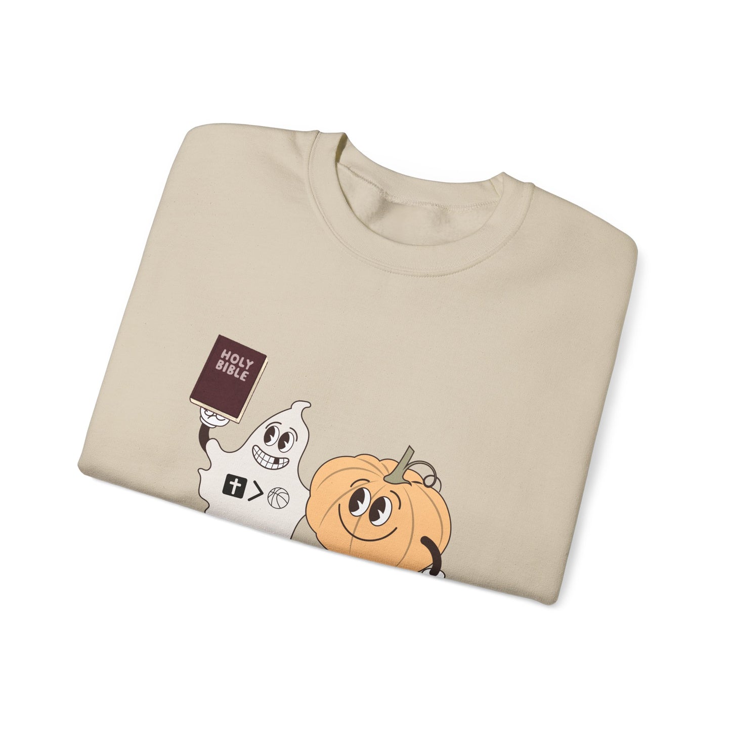 Jesus is bigger than basketball fall fun sweat shirt