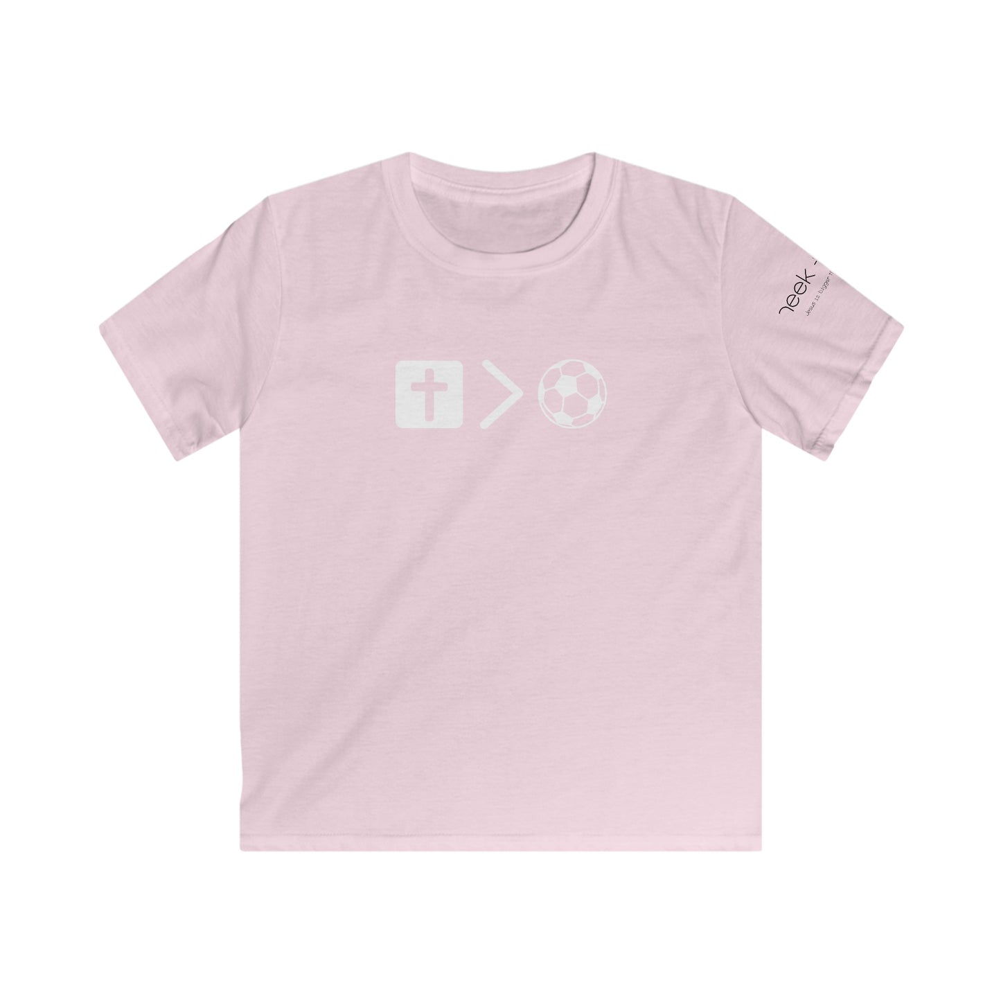 Youth Jesus is bigger than Soccer Short Sleeve Tee