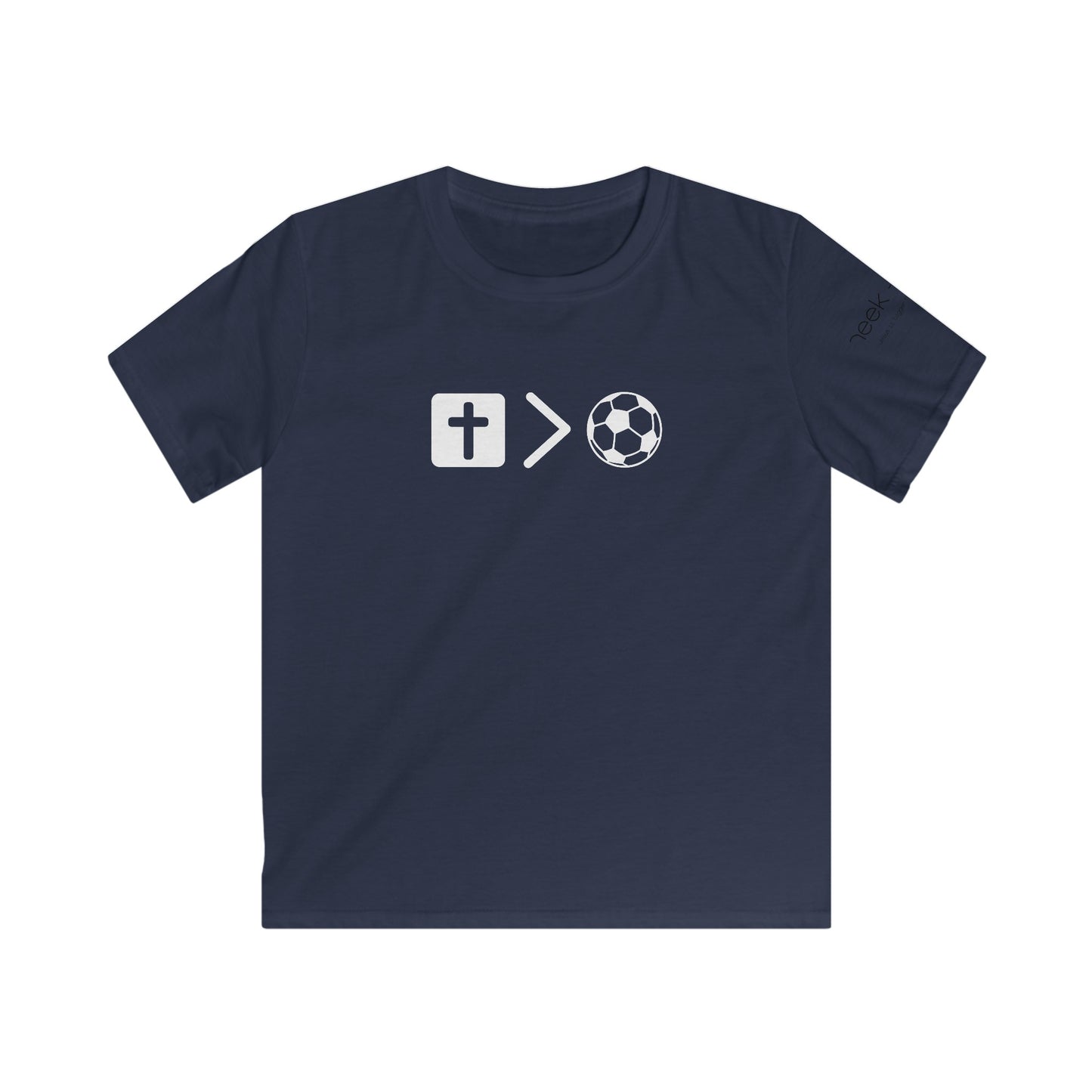Youth Jesus is bigger than Soccer Short Sleeve Tee