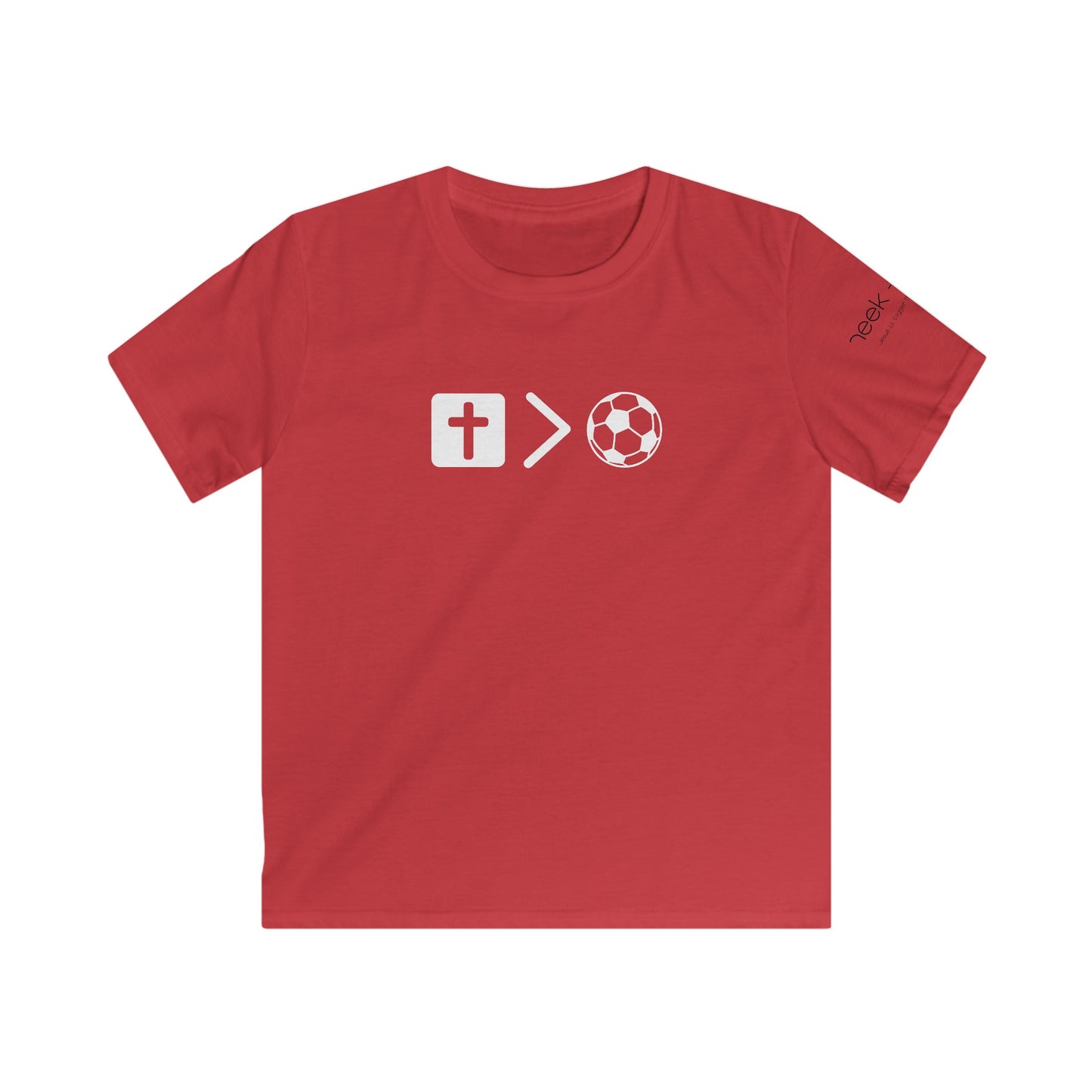 Youth Jesus is bigger than Soccer Short Sleeve Tee