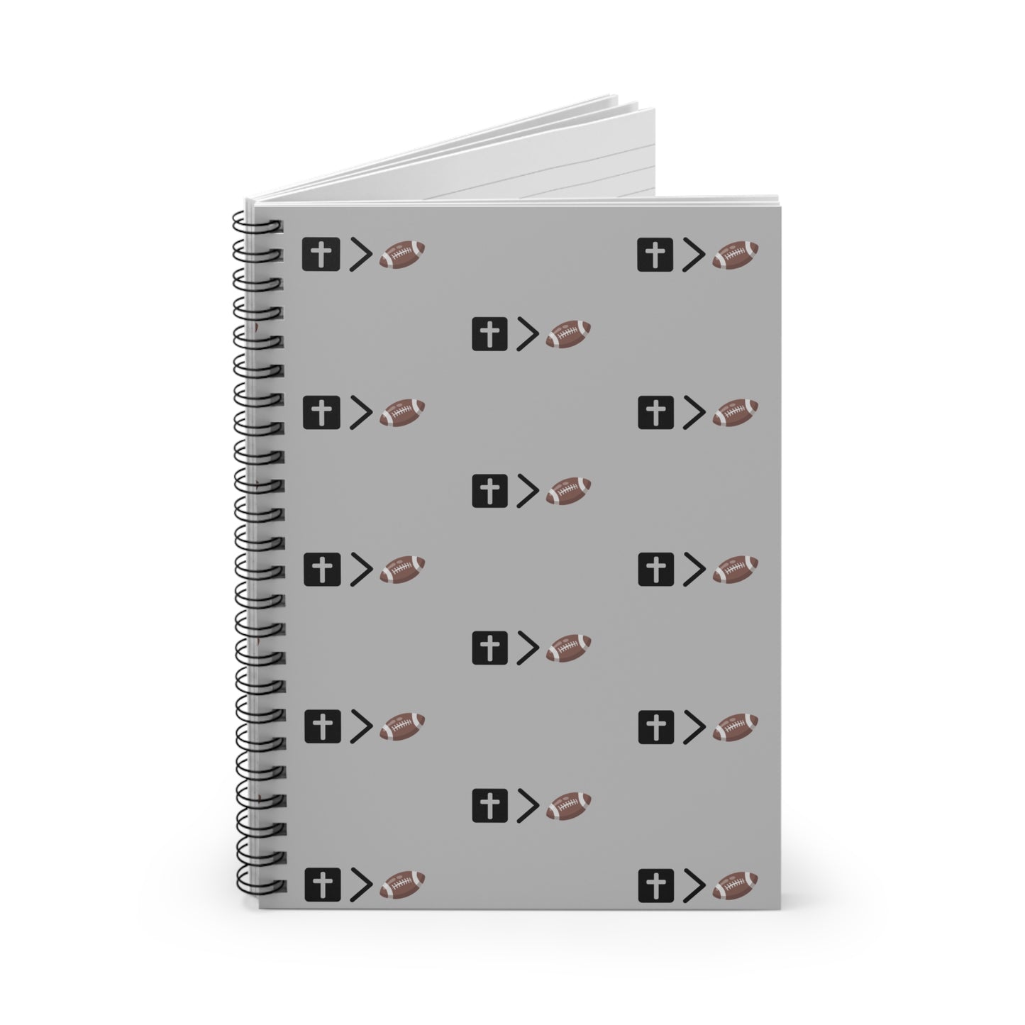 Jesus is bigger than football Spiral Notebook - Ruled Line