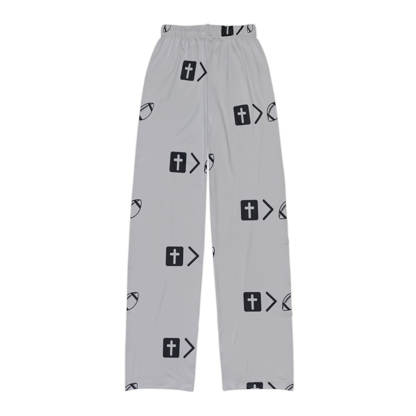 Jesus is bigger than football Kids Soft Pajama Pants