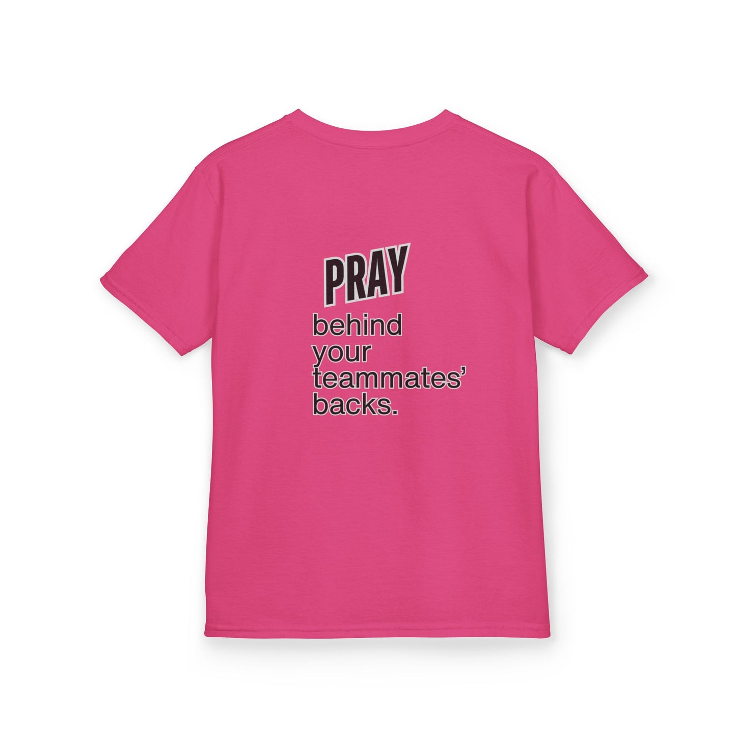 Pray behind your teammates' backs Kids Heavy Cotton™ Tee