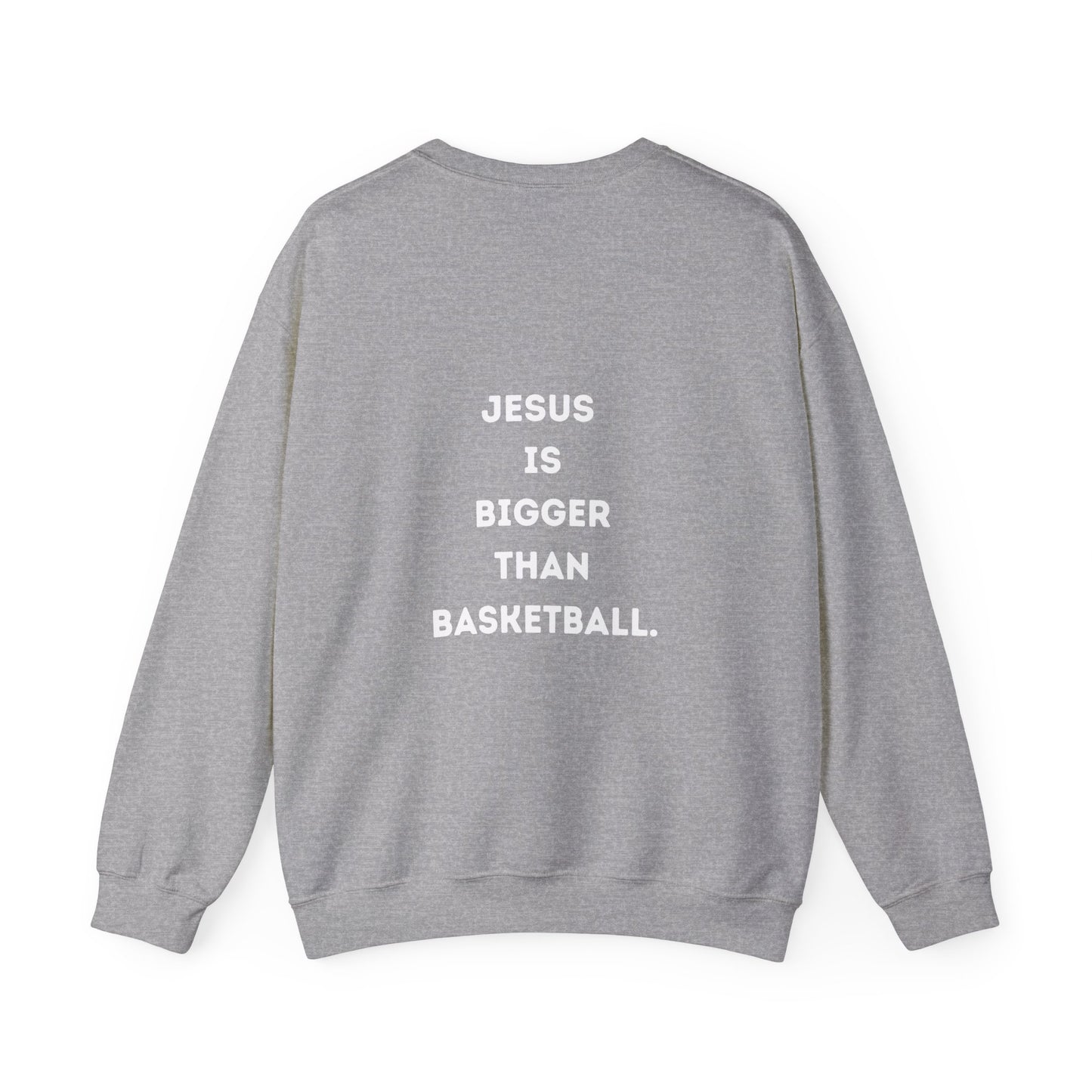 Jesus is bigger than Basketball Unisex Heavy Blend™ Crewneck Sweatshirt
