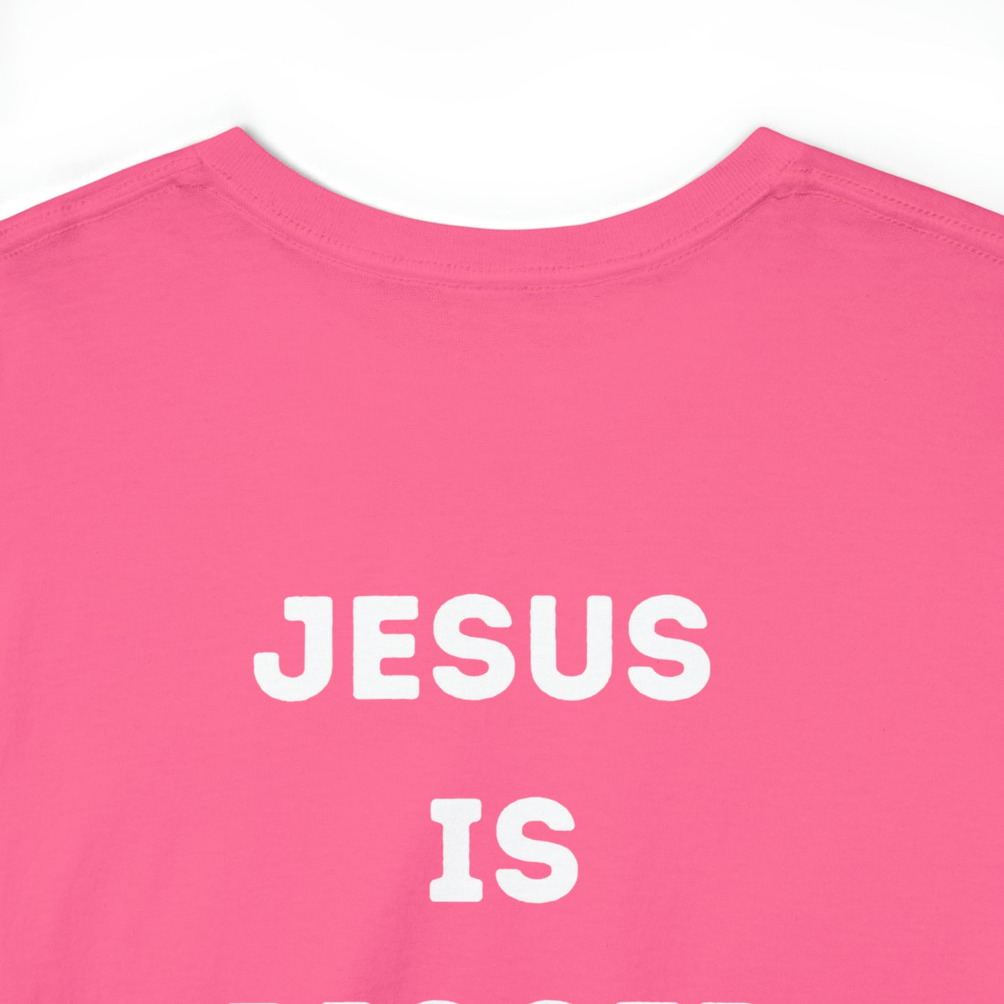 NEON Jesus is bigger than basketball Unisex Heavy Cotton Tee