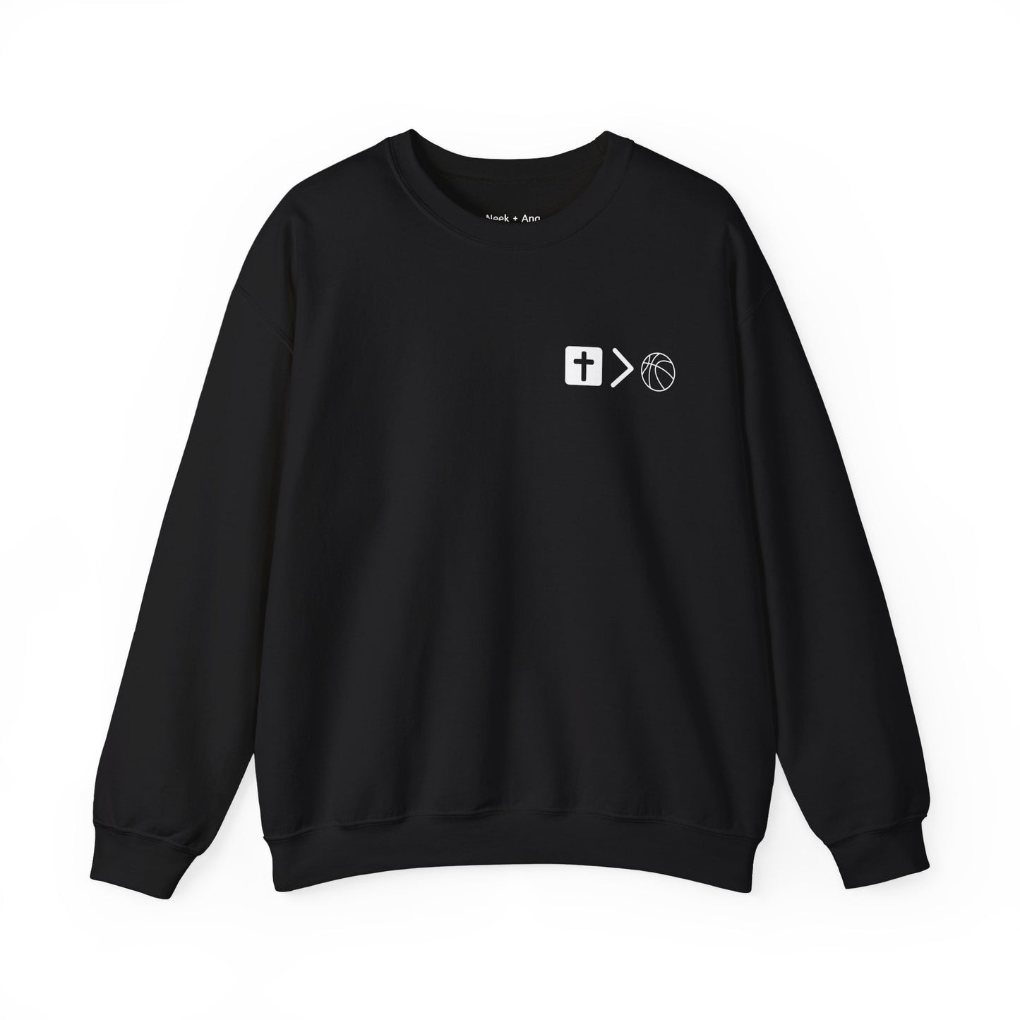 Jesus is bigger than Basketball Unisex Heavy Blend™ Crewneck Sweatshirt