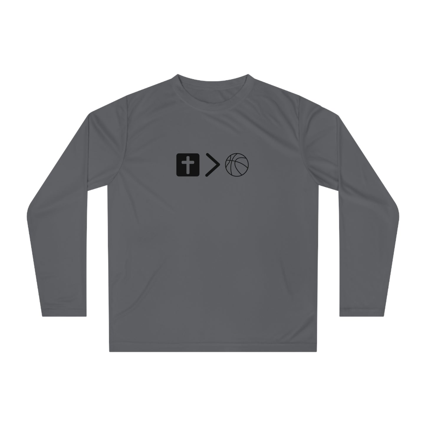 Jesus is bigger than basketball Unisex Performance Long Sleeve Shirt