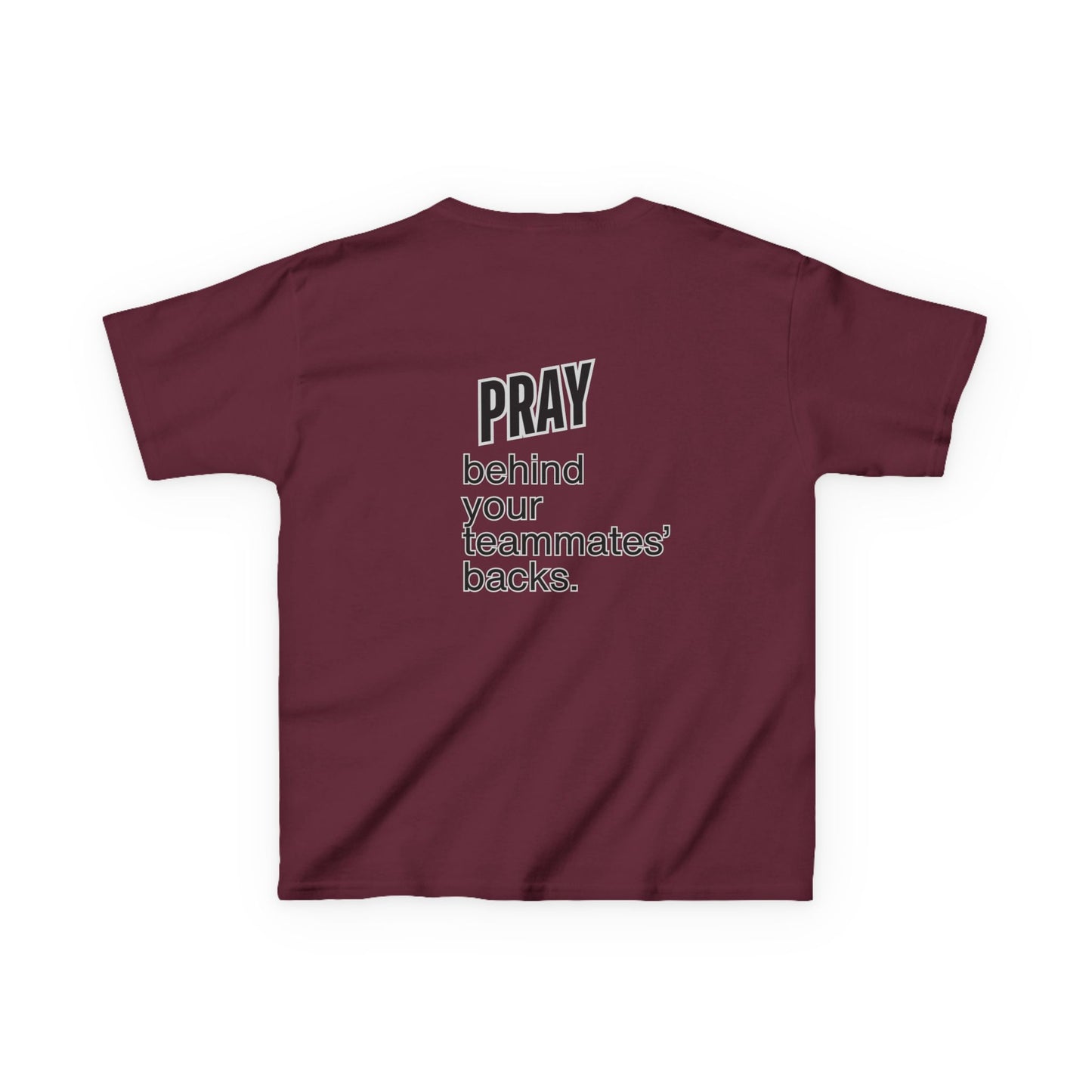 Pray behind your teammates' backs Kids Heavy Cotton™ Tee
