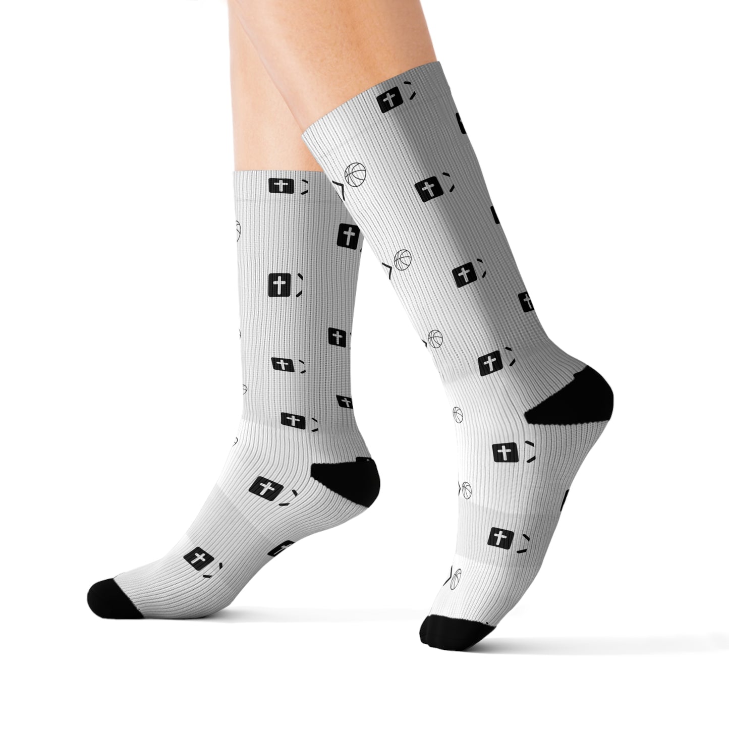Jesus is bigger than basketball Socks
