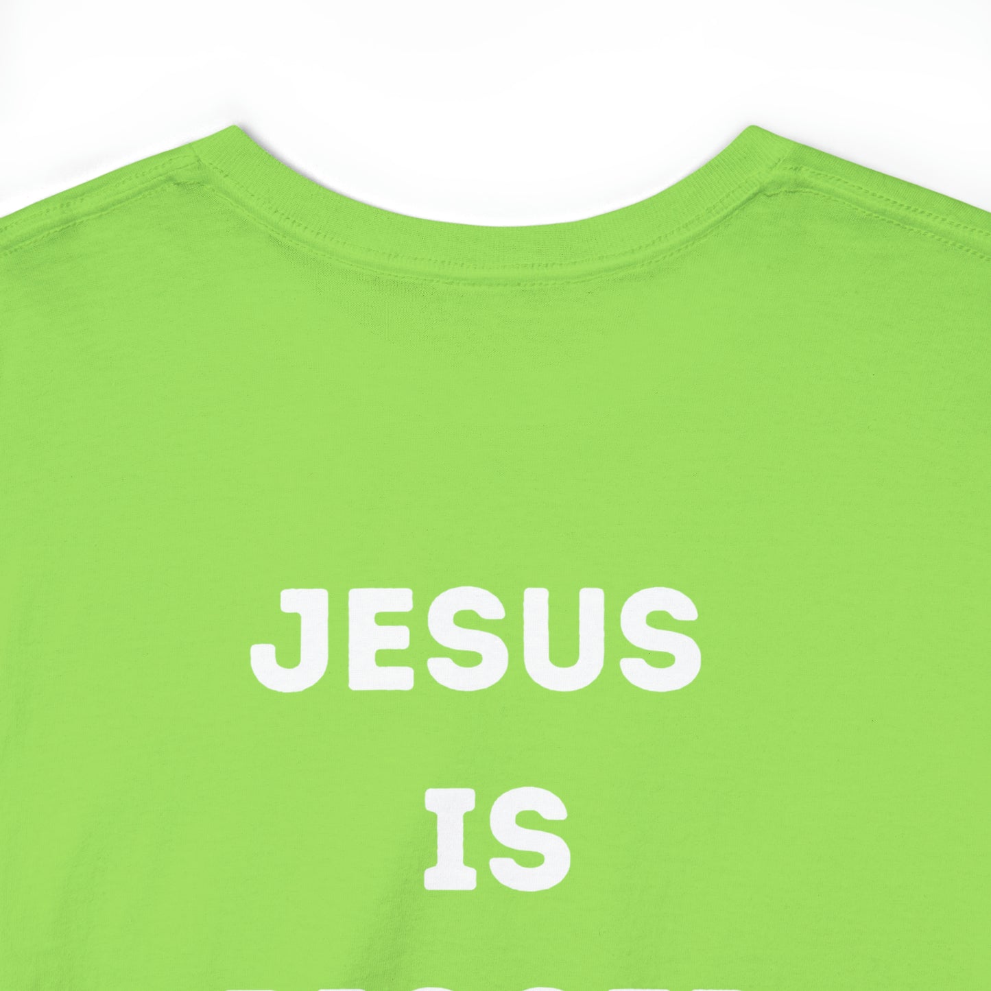 NEON Jesus is bigger than basketball Unisex Heavy Cotton Tee