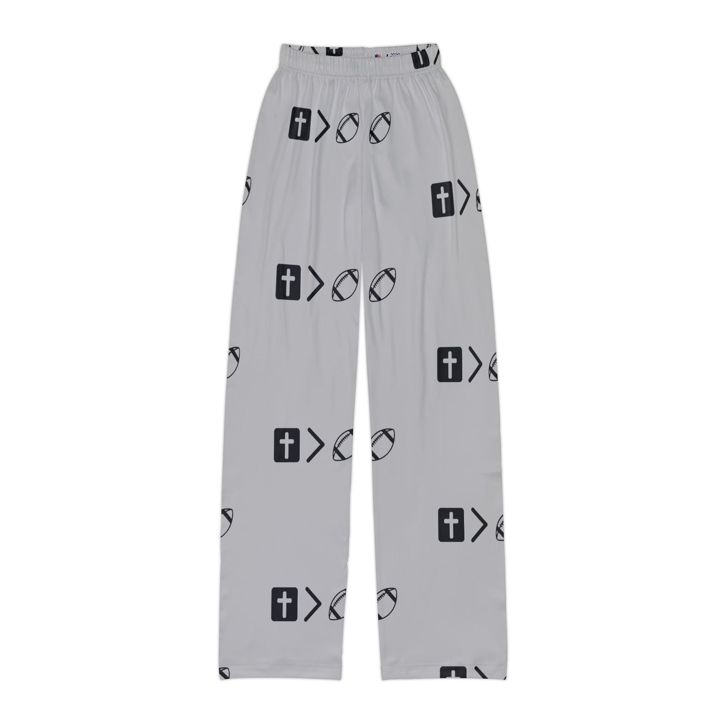 Jesus is bigger than football Kids Soft Pajama Pants