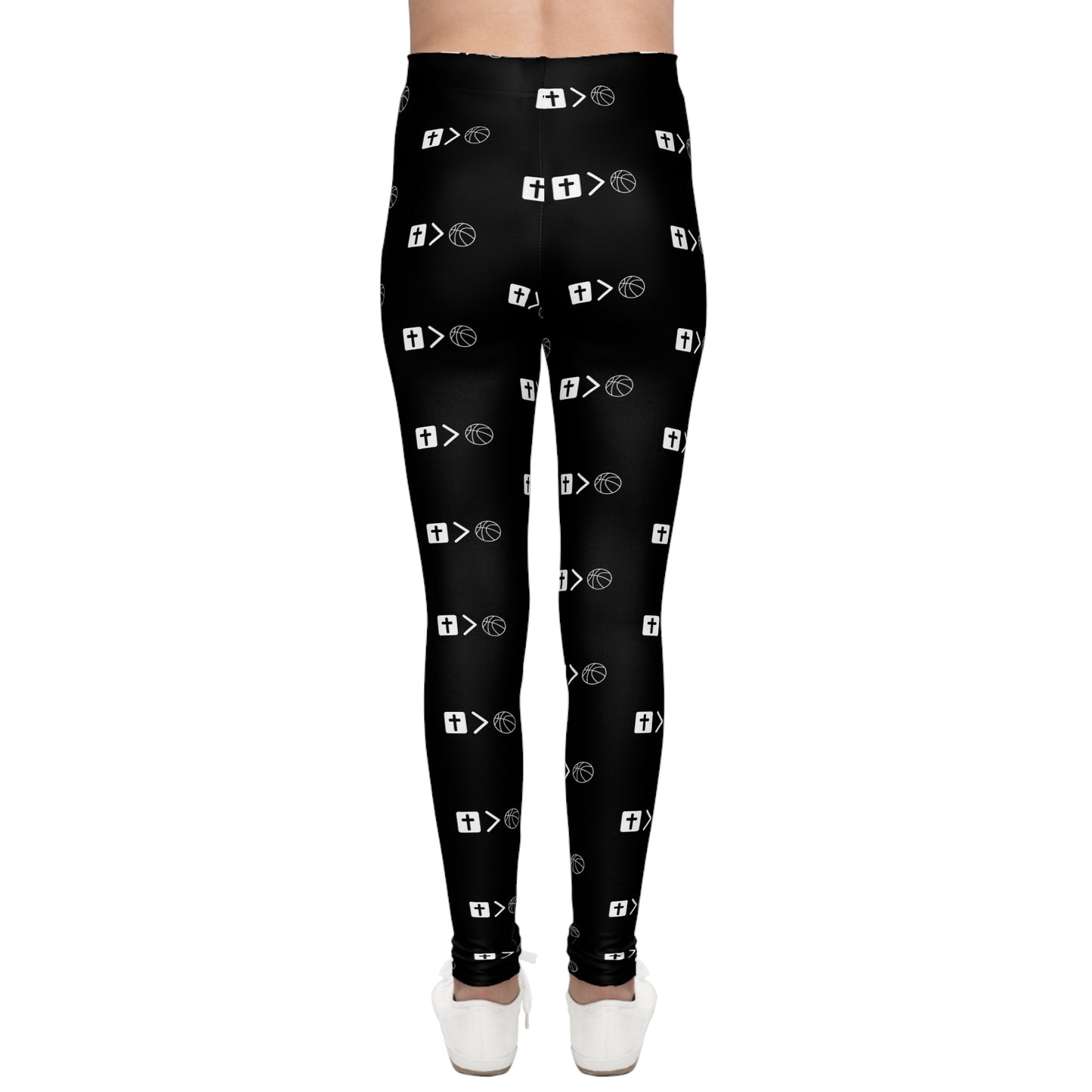 Jesus is Bigger than Basketball All over Print Youth Leggings
