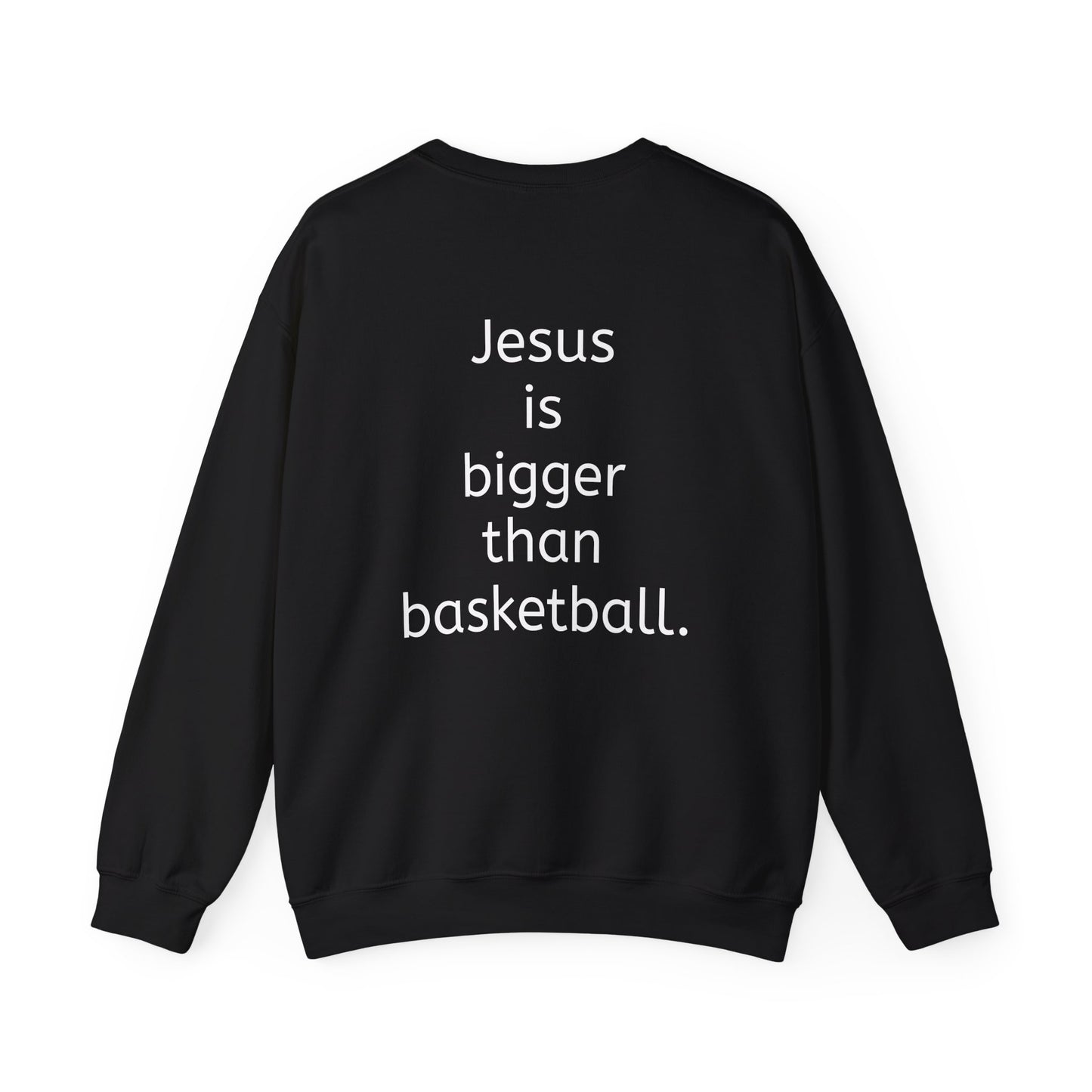 Jesus is bigger than basketball Vintage Fall Stamp Crew