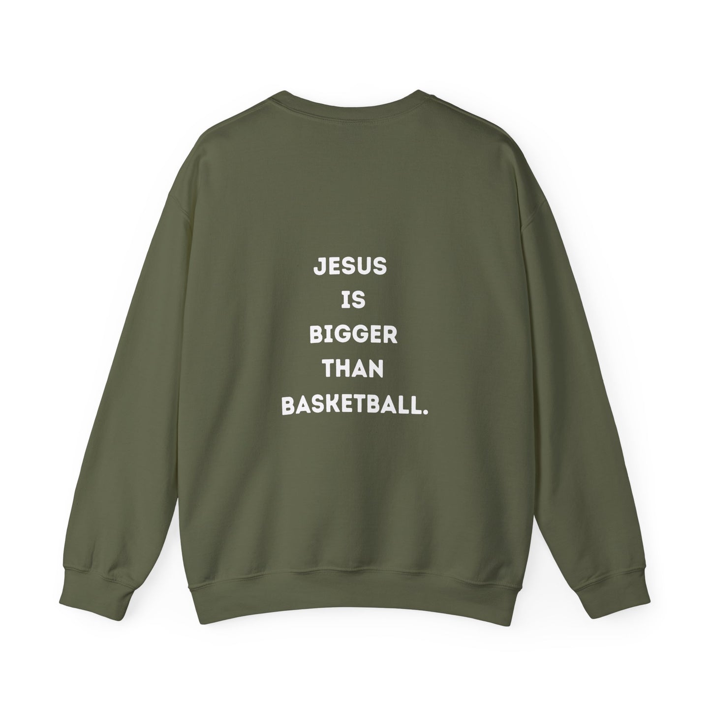 Jesus is bigger than Basketball Unisex Heavy Blend™ Crewneck Sweatshirt