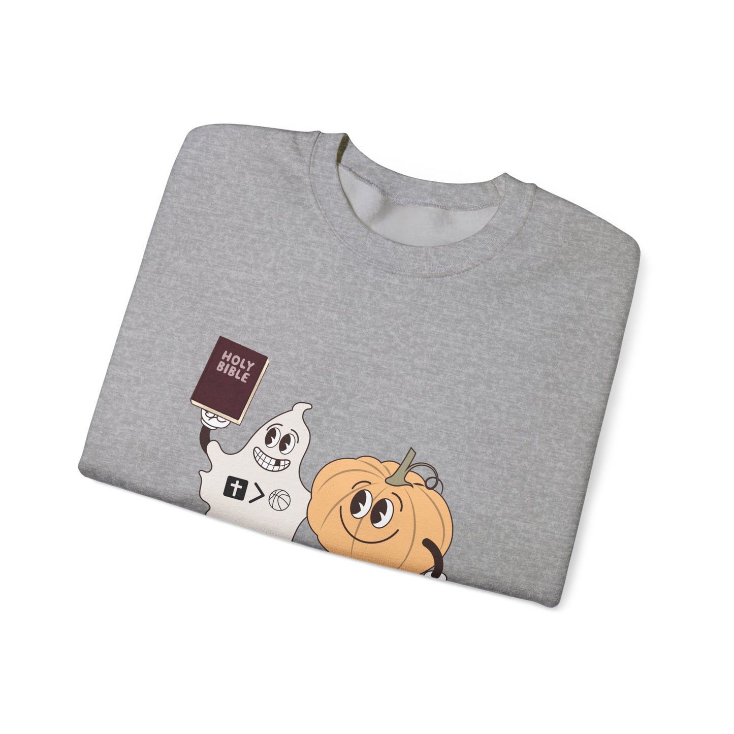 Jesus is bigger than basketball fall fun sweat shirt
