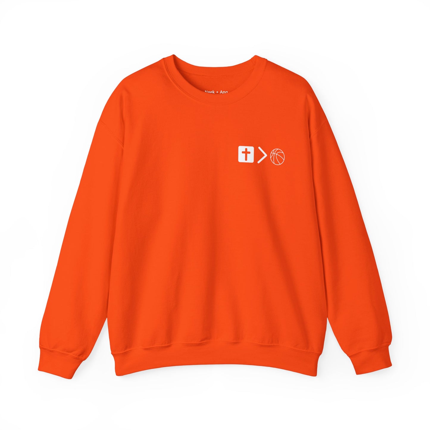Jesus is bigger than Basketball Unisex Heavy Blend™ Crewneck Sweatshirt