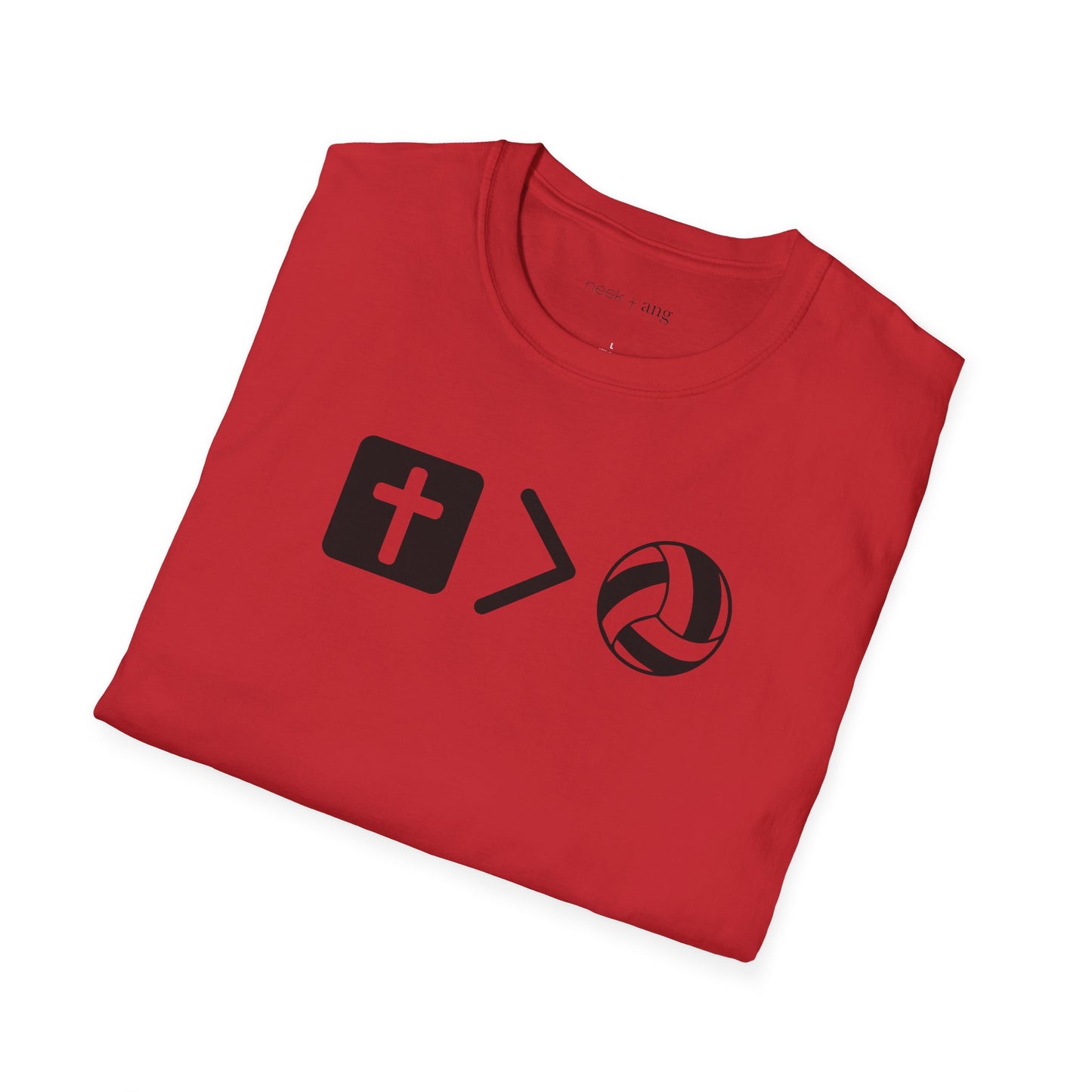 Jesus is bigger than volleyball Unisex Softstyle T-Shirt