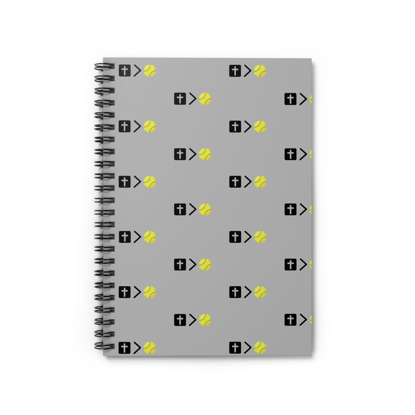 Jesus is bigger than softball Spiral Notebook - Ruled Line