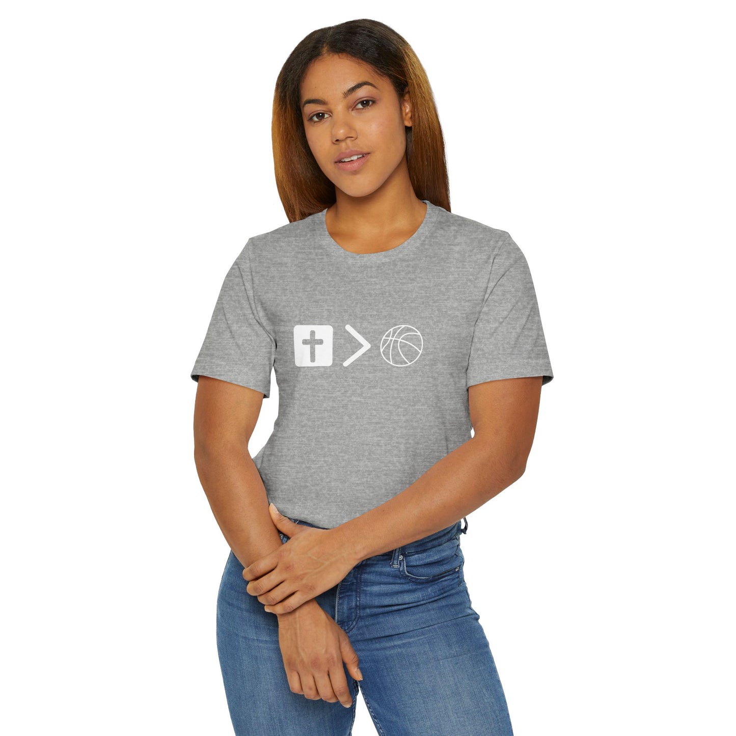 Jesus is bigger than basketball Classic Unisex Jersey T-Shirt