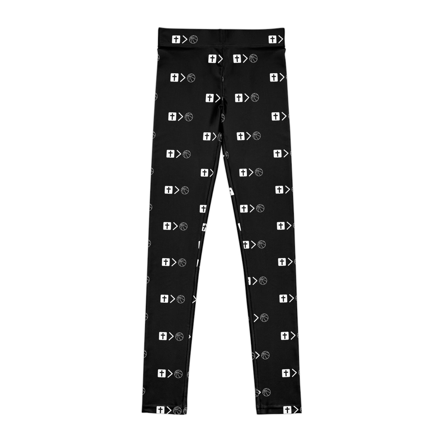 Jesus is Bigger than Basketball All over Print Youth Leggings