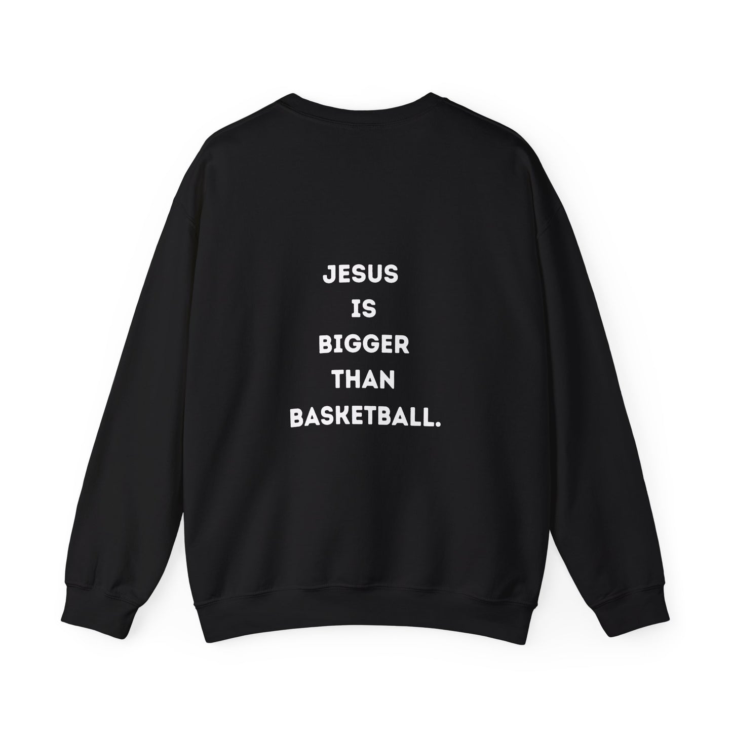 Jesus is bigger than Basketball Unisex Heavy Blend™ Crewneck Sweatshirt