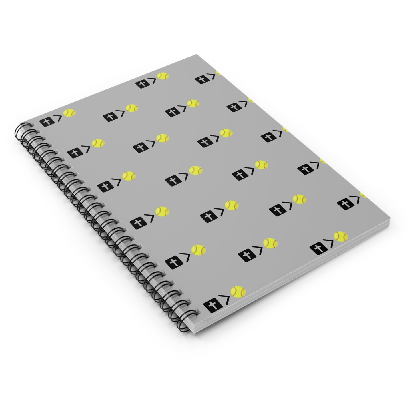 Jesus is bigger than softball Spiral Notebook - Ruled Line