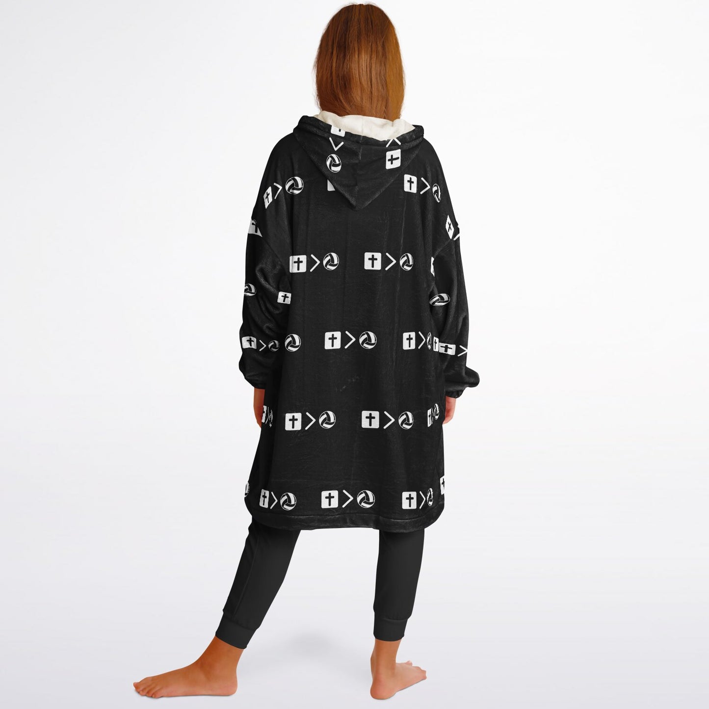 Jesus is bigger than volleyball Youth Snug Hoodie