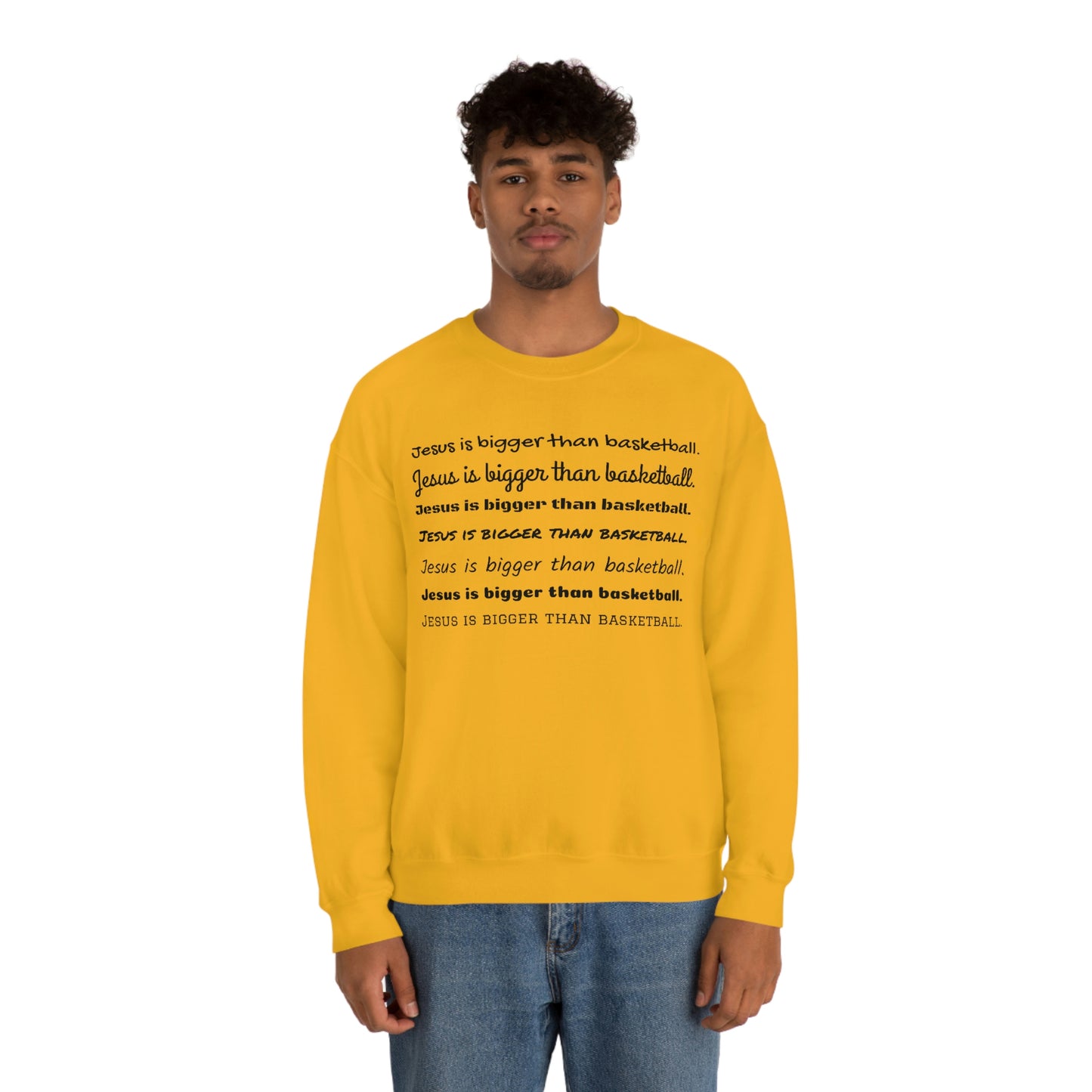 Repeat Print Unisex Heavy Blend™ Crewneck Sweatshirt