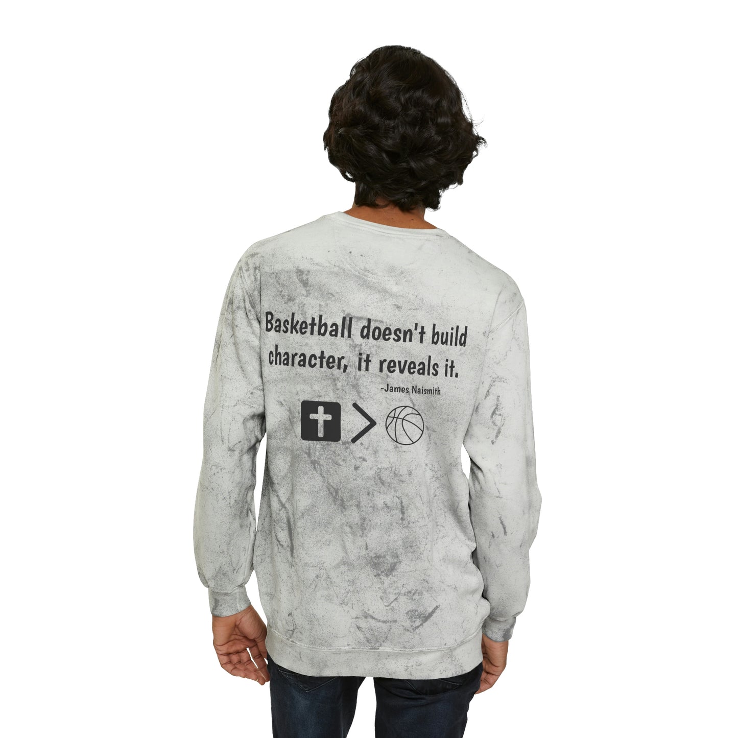 Limited Edition Naismith Quote Unisex Color Blast Crewneck Sweatshirt