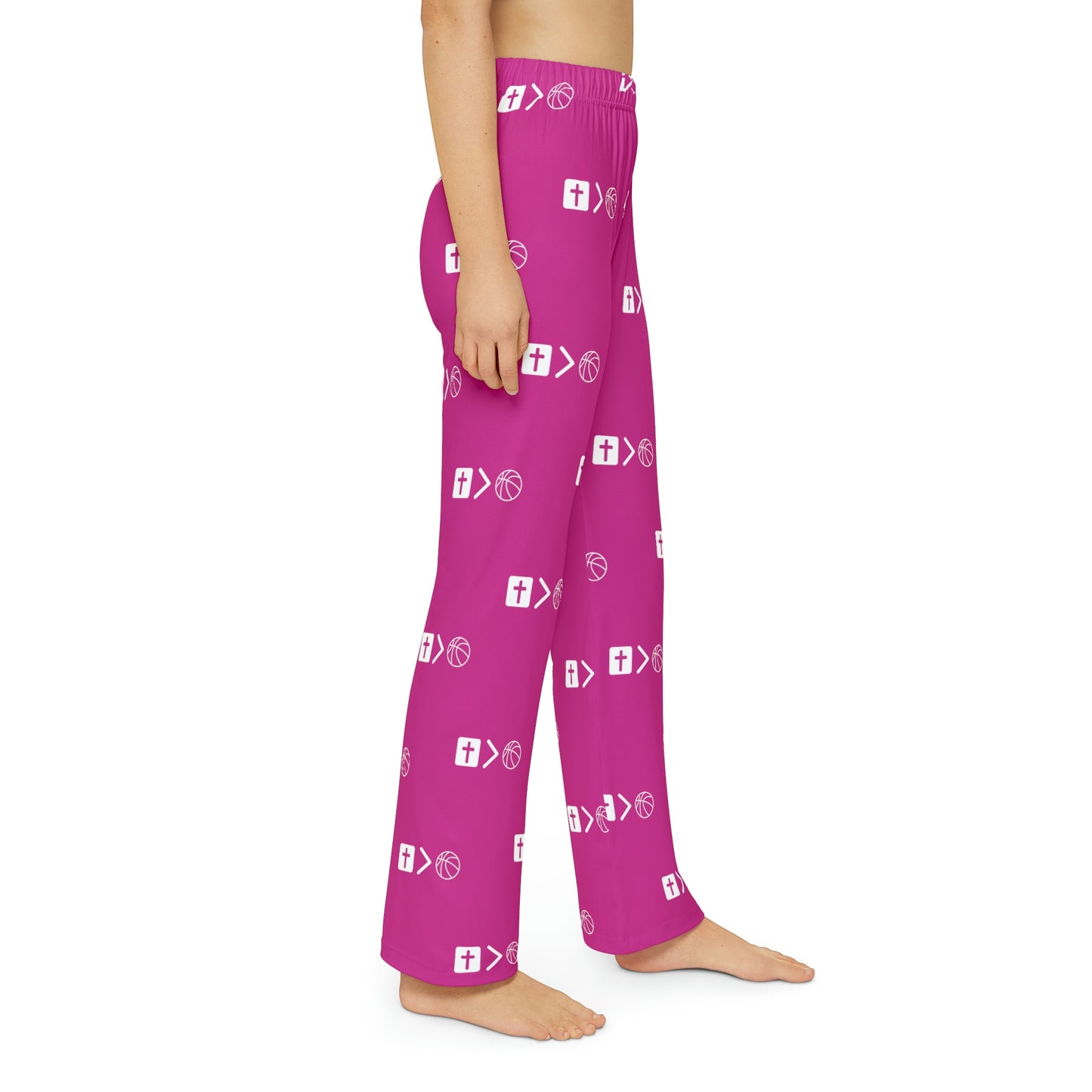 Jesus is bigger than basketball Youth Pajama Pants