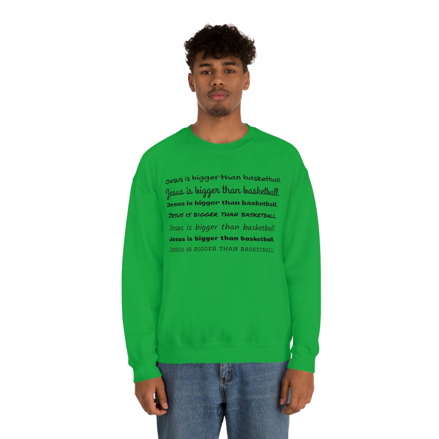 Repeat Print Unisex Heavy Blend™ Crewneck Sweatshirt