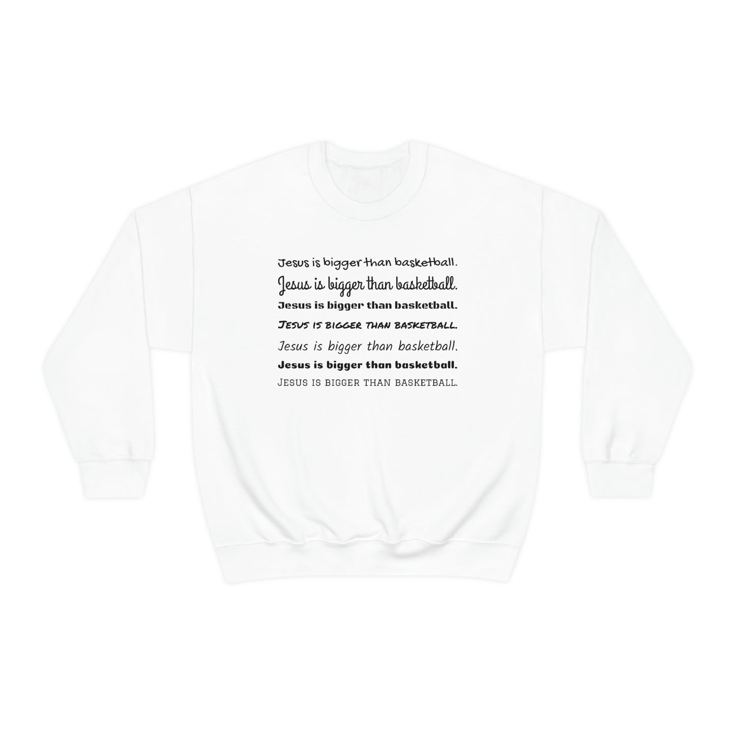 Repeat Print Unisex Heavy Blend™ Crewneck Sweatshirt