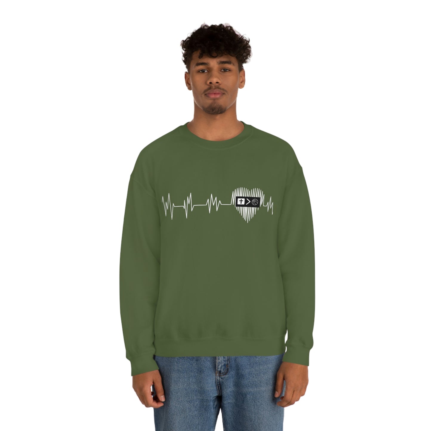Heartbeat Unisex Crewneck Sweatshirt