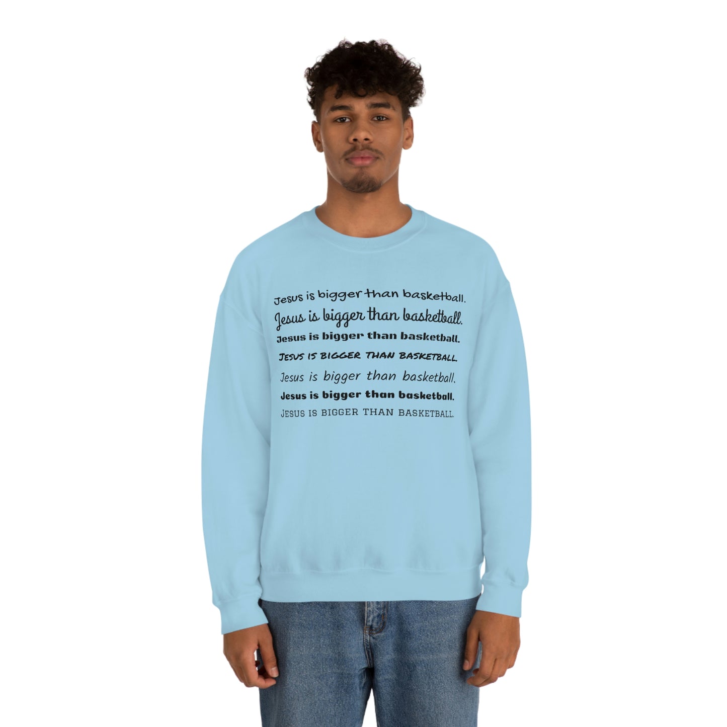 Repeat Print Unisex Heavy Blend™ Crewneck Sweatshirt