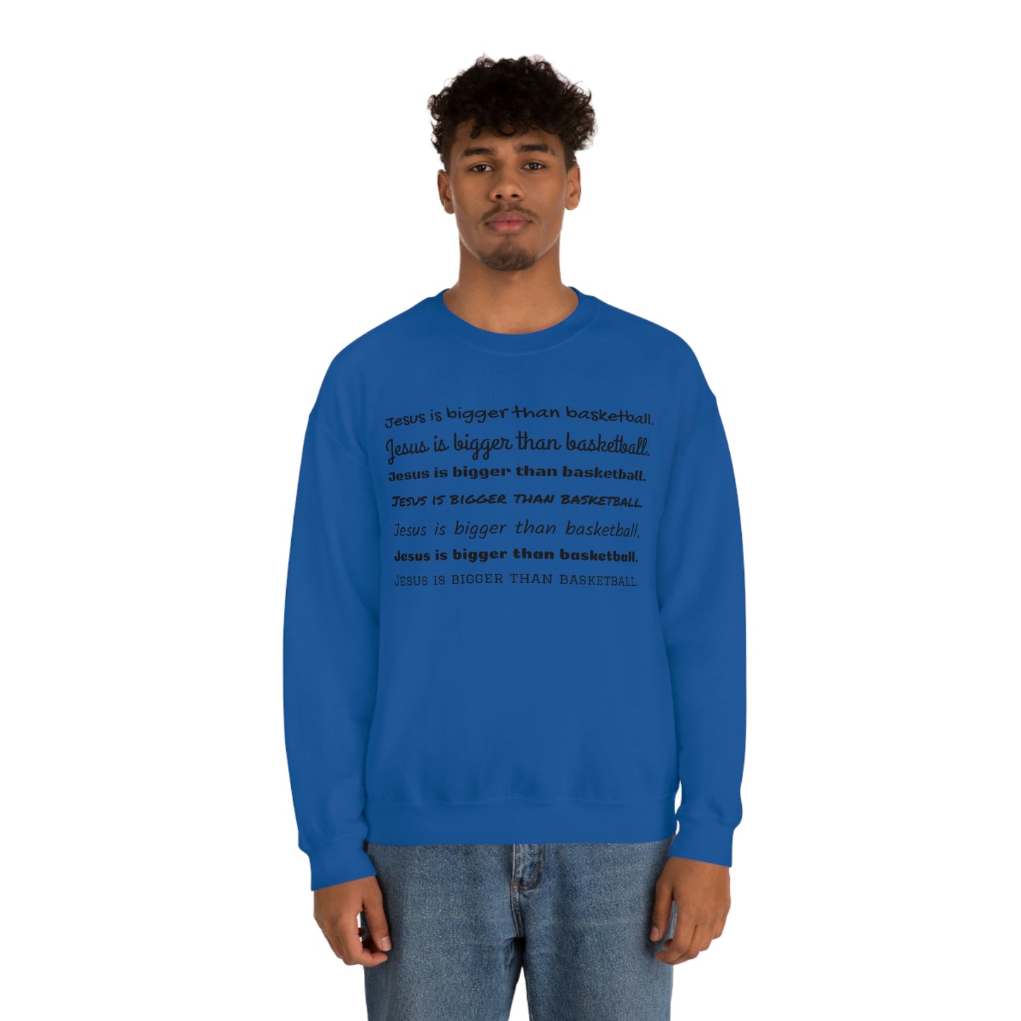 Repeat Print Unisex Heavy Blend™ Crewneck Sweatshirt
