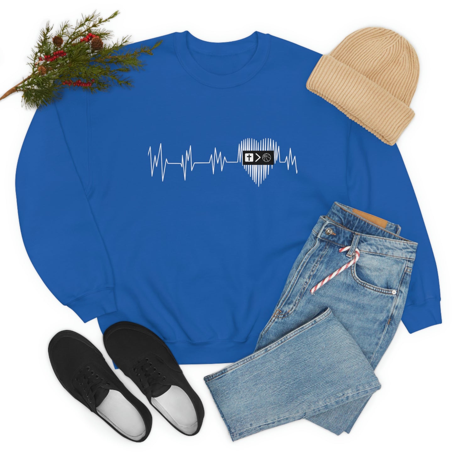 Heartbeat Unisex Crewneck Sweatshirt