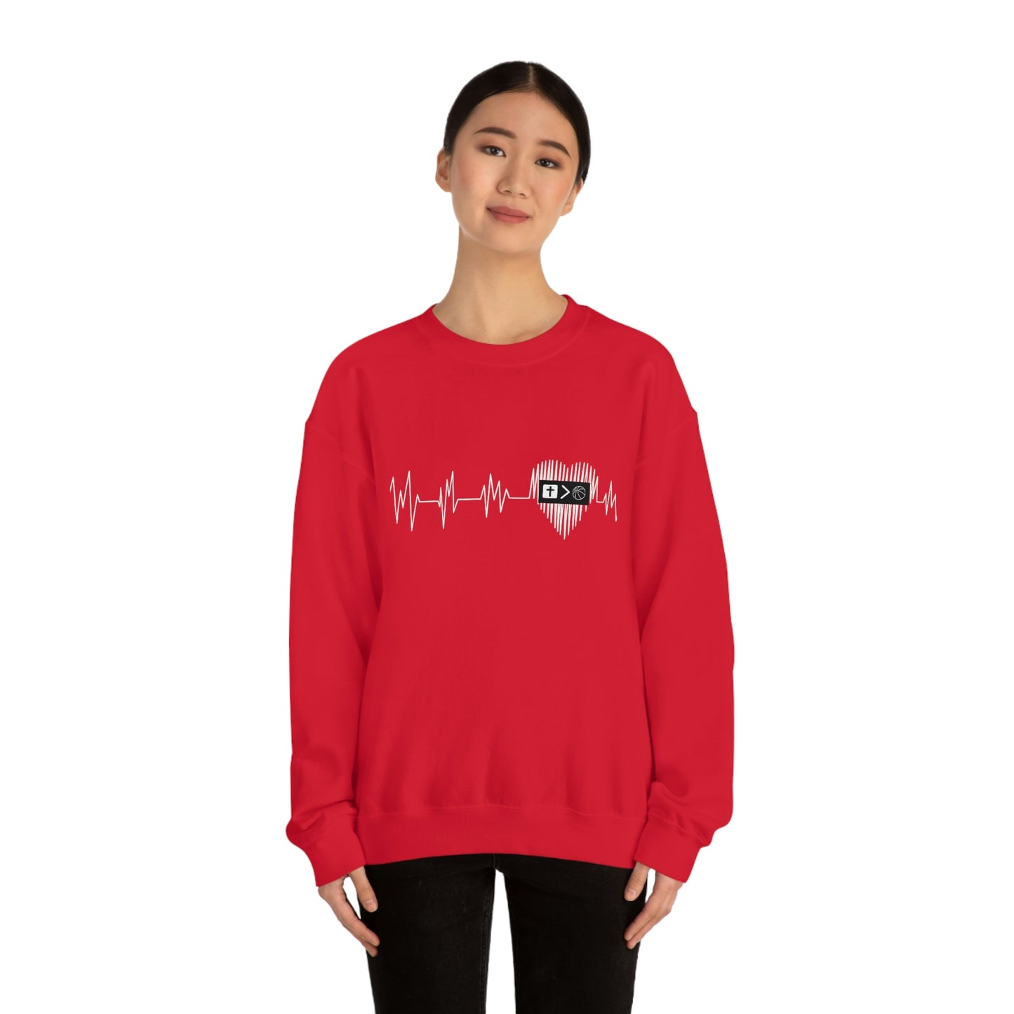 Heartbeat Unisex Crewneck Sweatshirt