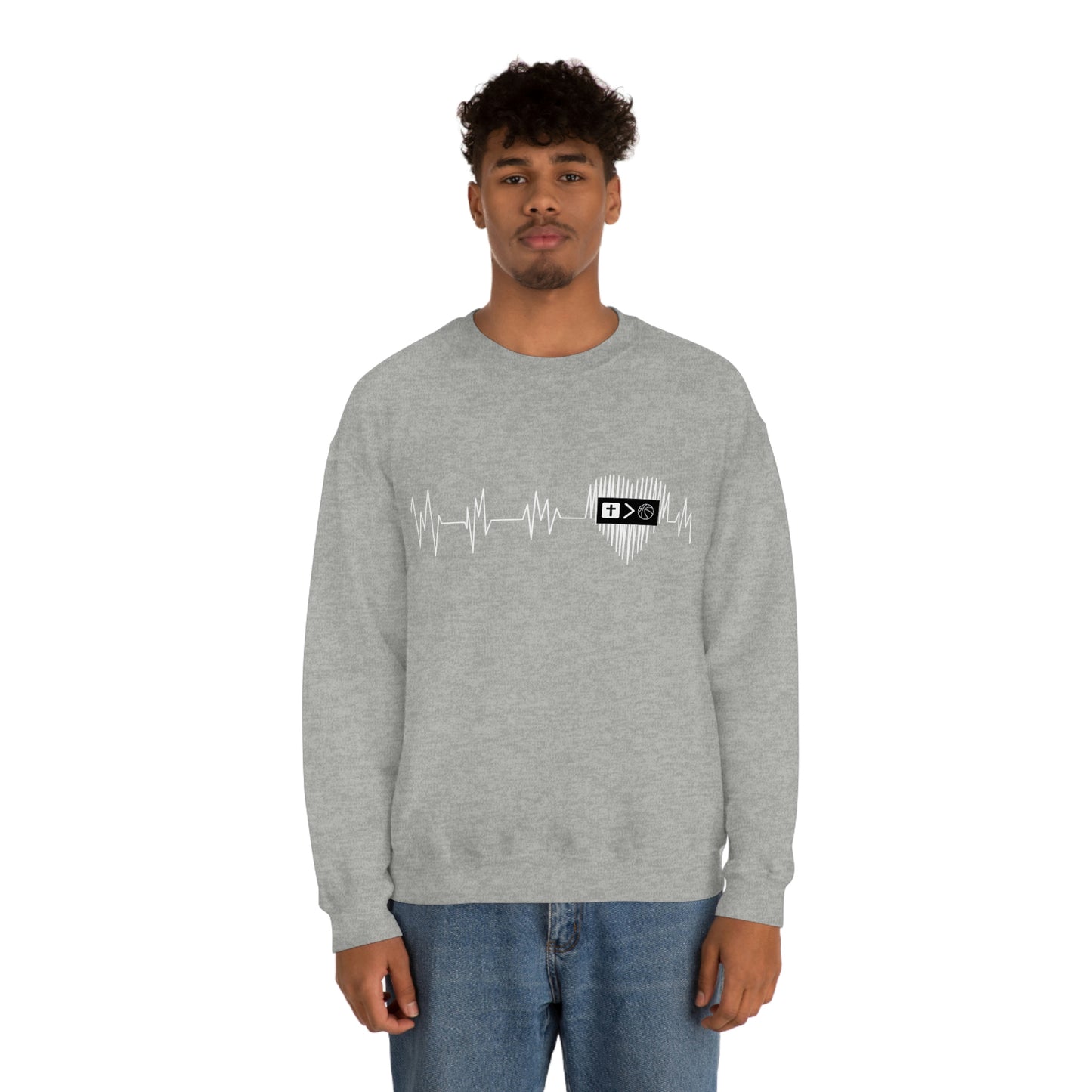 Heartbeat Unisex Crewneck Sweatshirt