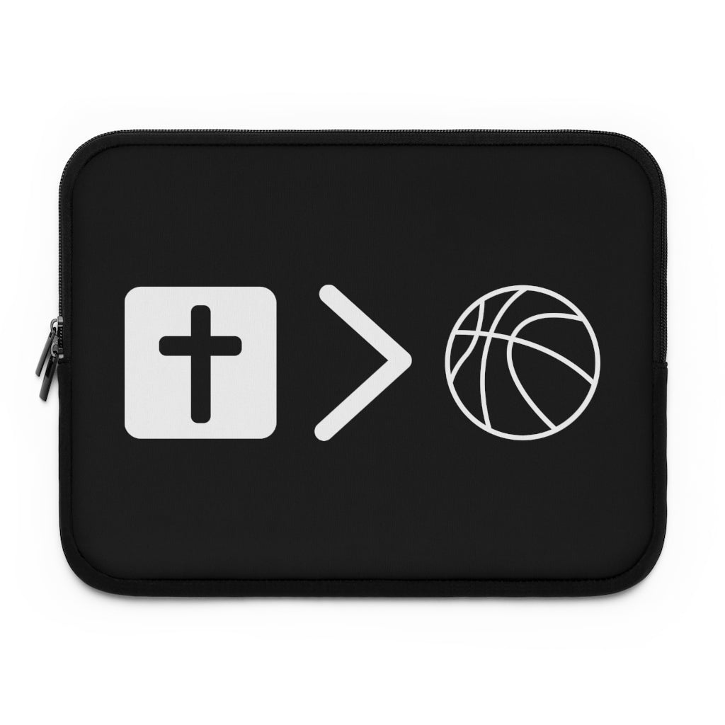 Jesus is bigger than basketball Laptop Sleeve