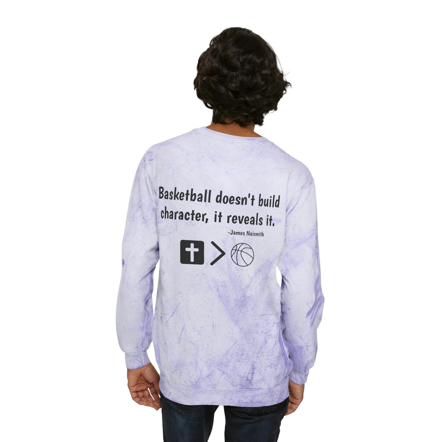 Limited Edition Naismith Quote Unisex Color Blast Crewneck Sweatshirt