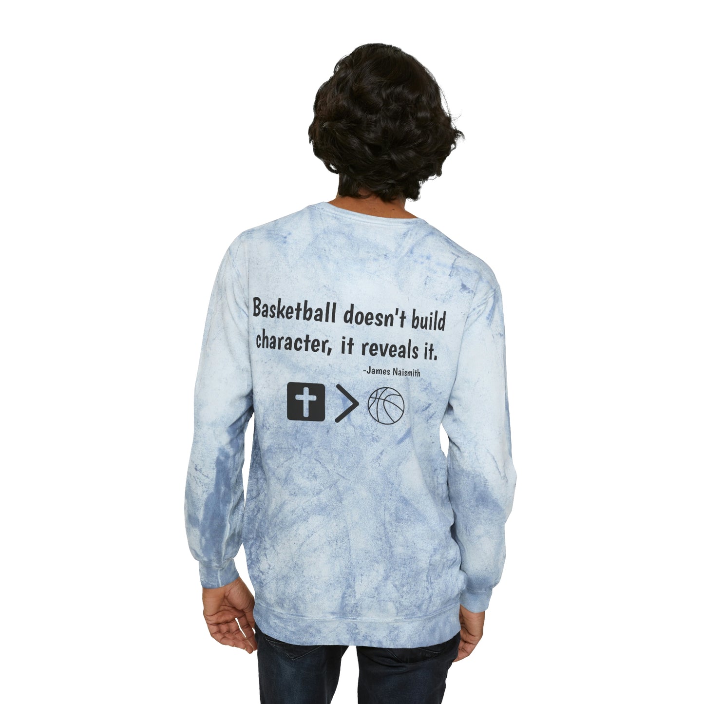 Limited Edition Naismith Quote Unisex Color Blast Crewneck Sweatshirt