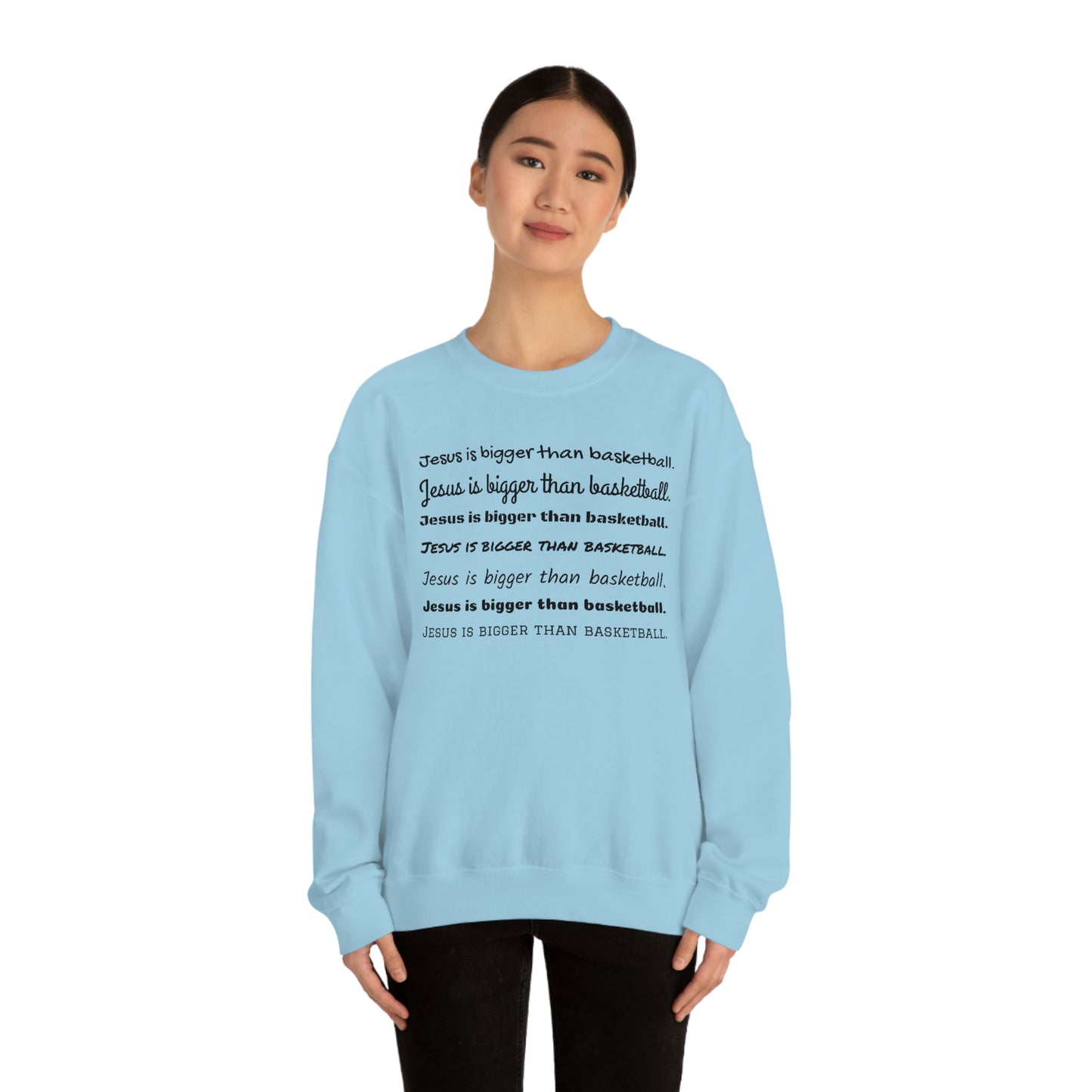 Repeat Print Unisex Heavy Blend™ Crewneck Sweatshirt